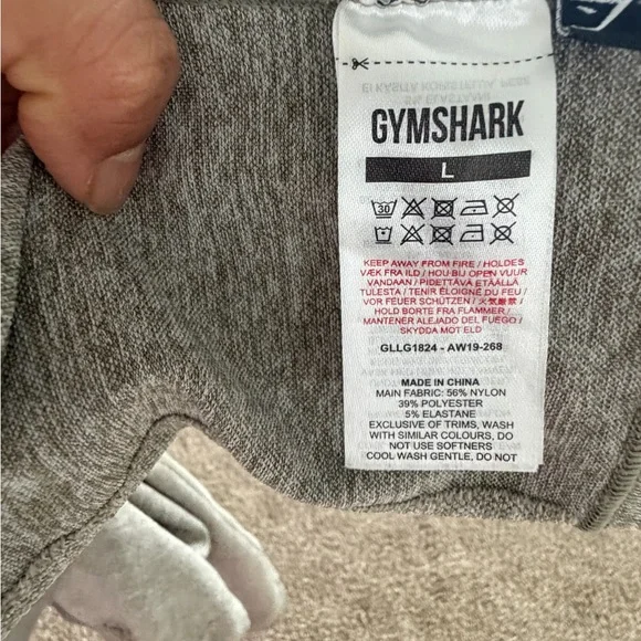 Gymshark Grey Seamless High-Waist Sculpting Leggings - Picture 8 of 8